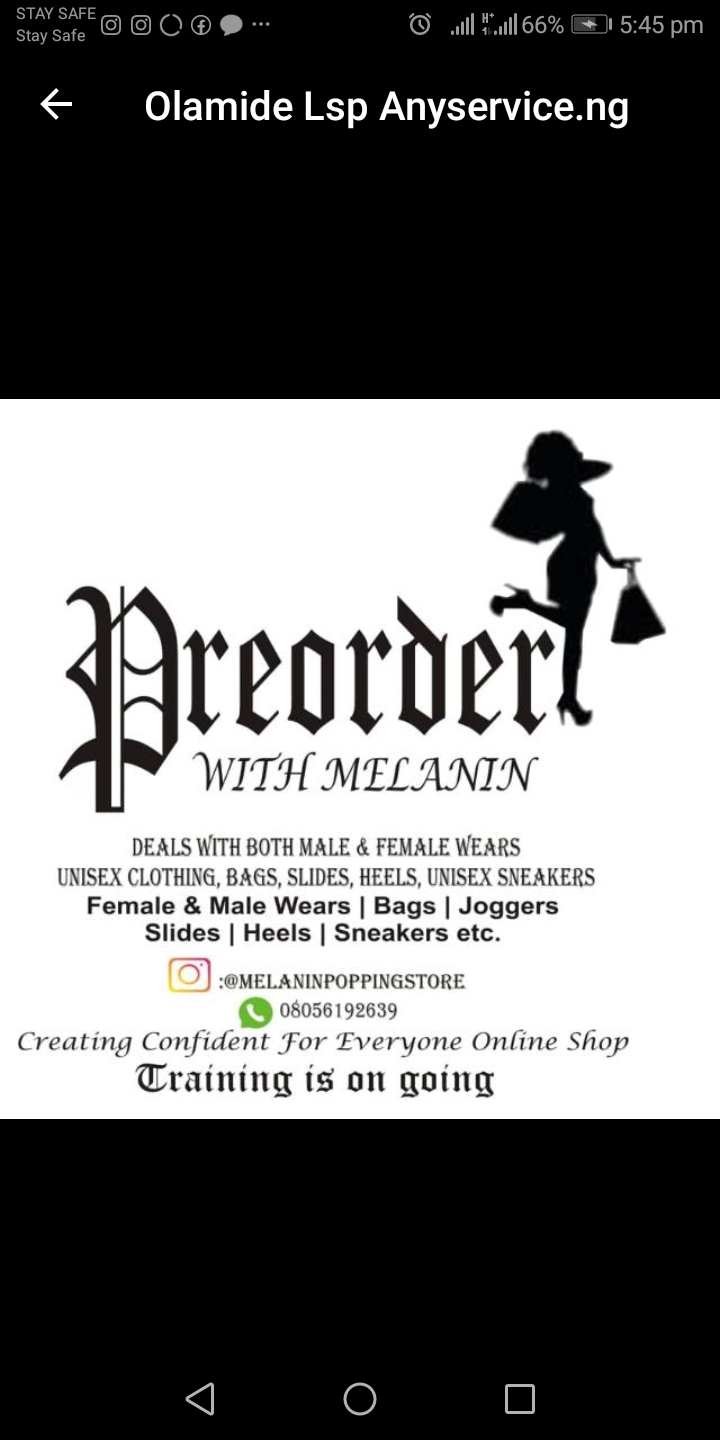 Melanin Stores (Fashion Designer) provider