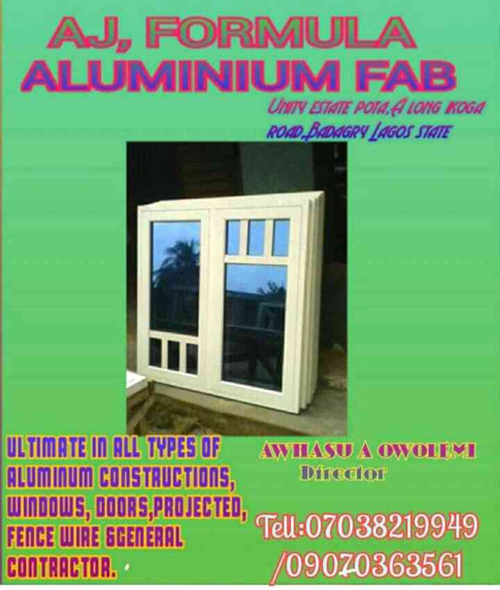 AJ FORMULAR ALUMINIUM FABRICATOR