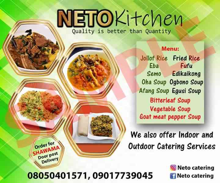Neto catering services