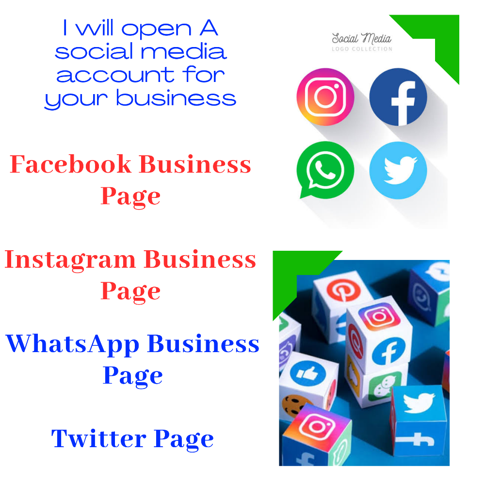 I will help you create a social media accounts for your business