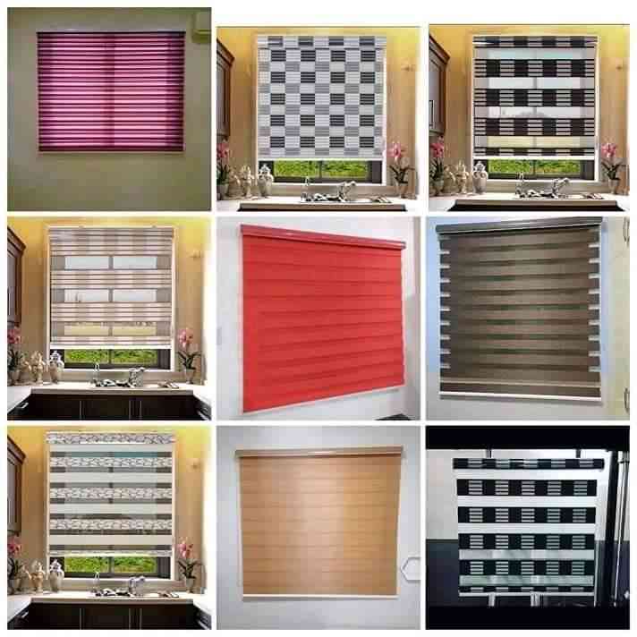 Day and night window blind