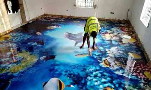 3d installation of epoxy