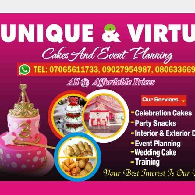 UNIQUE AND VIRTUE CAKES AND EVENT PLANING