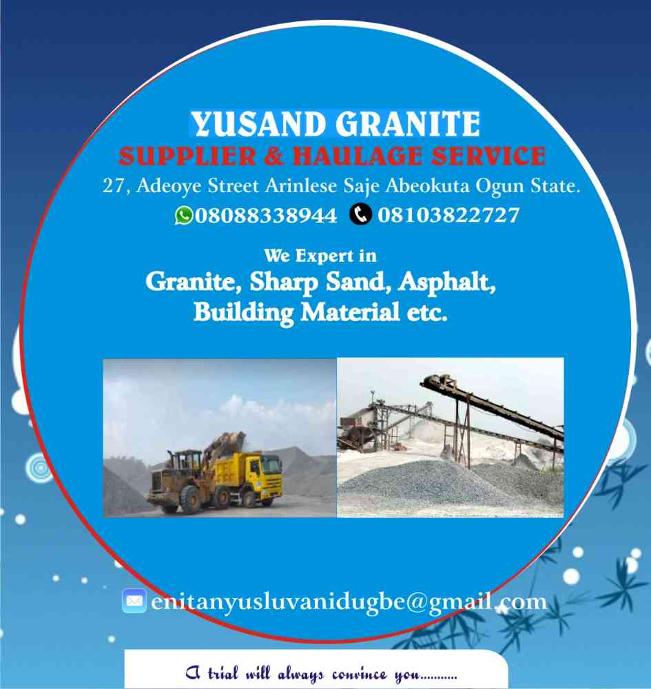 yusand granite supplier and haulage service
