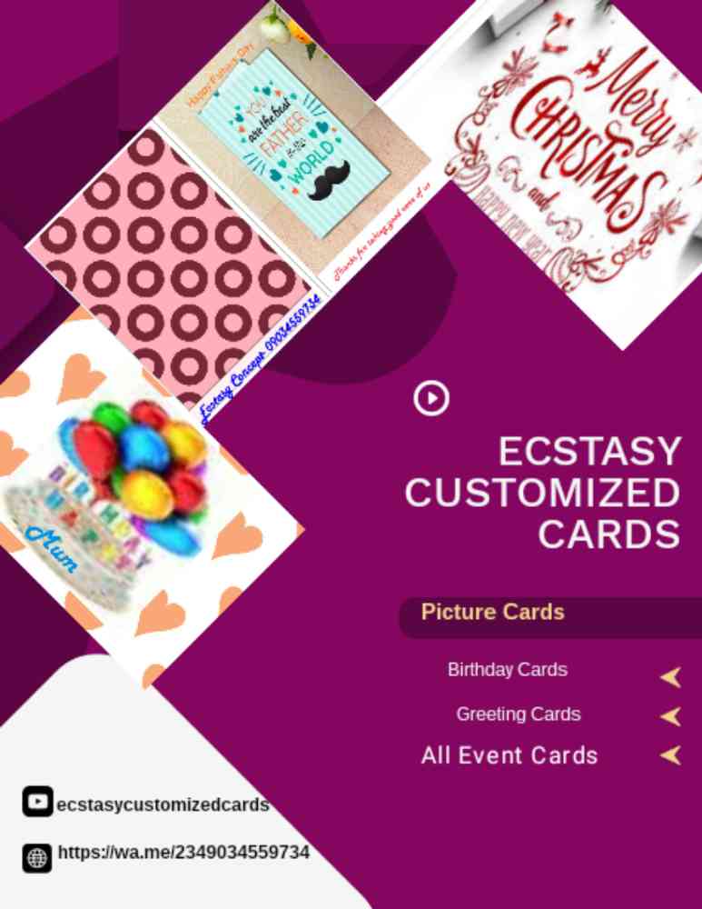 Ecstasy  Customized Cards