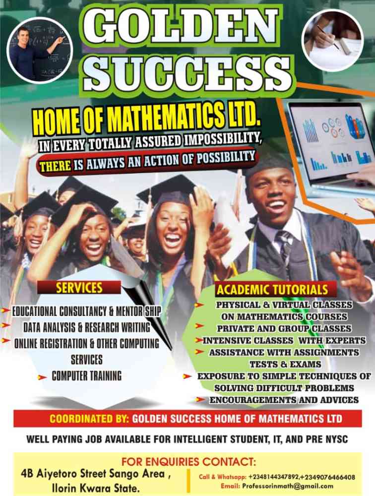 Golden success home of mathematics LTD