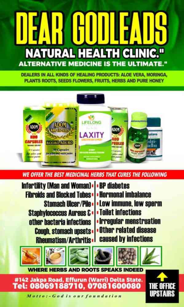 Dear GodLeads Natural Health Clinic