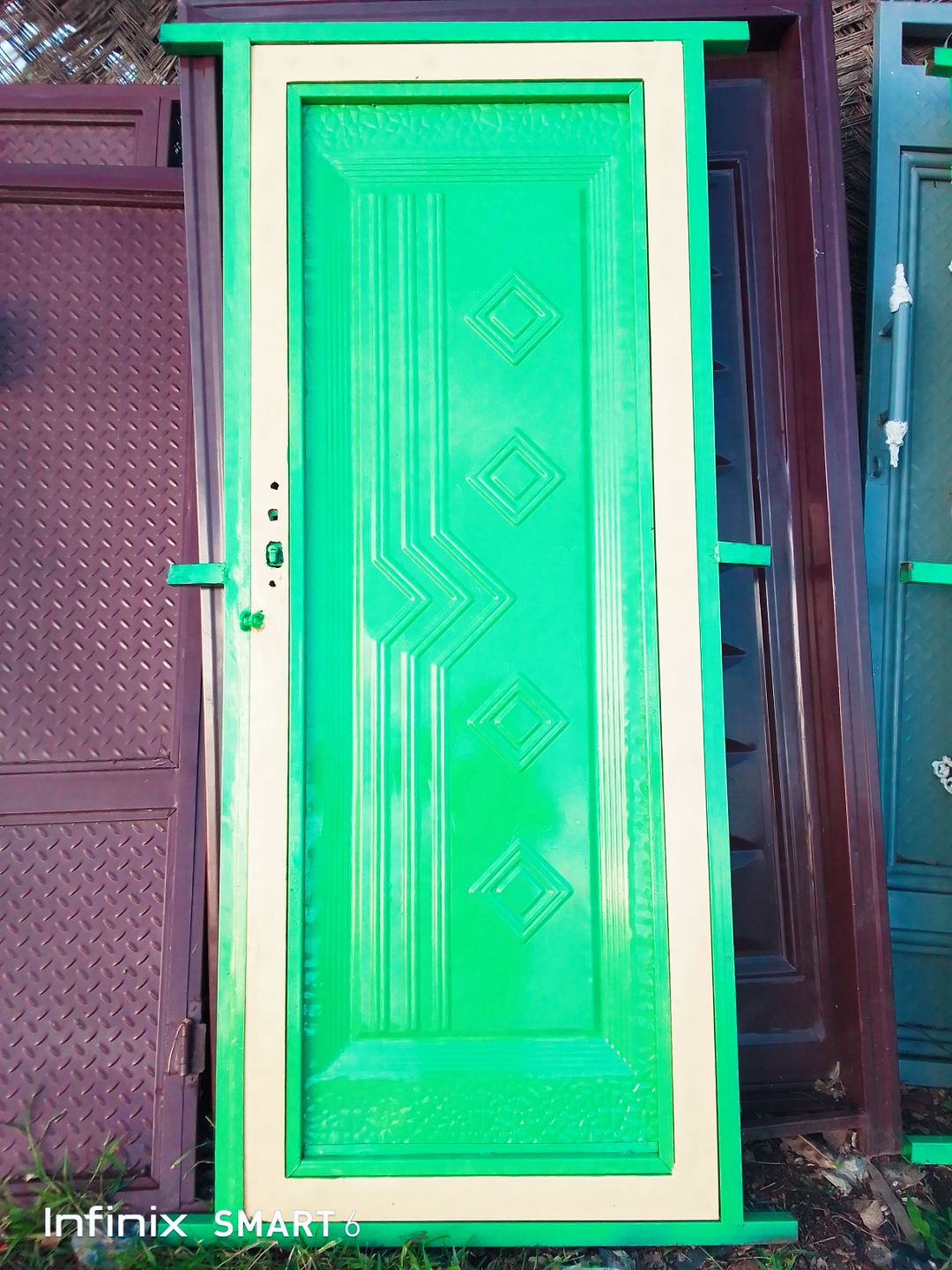 Metal doors