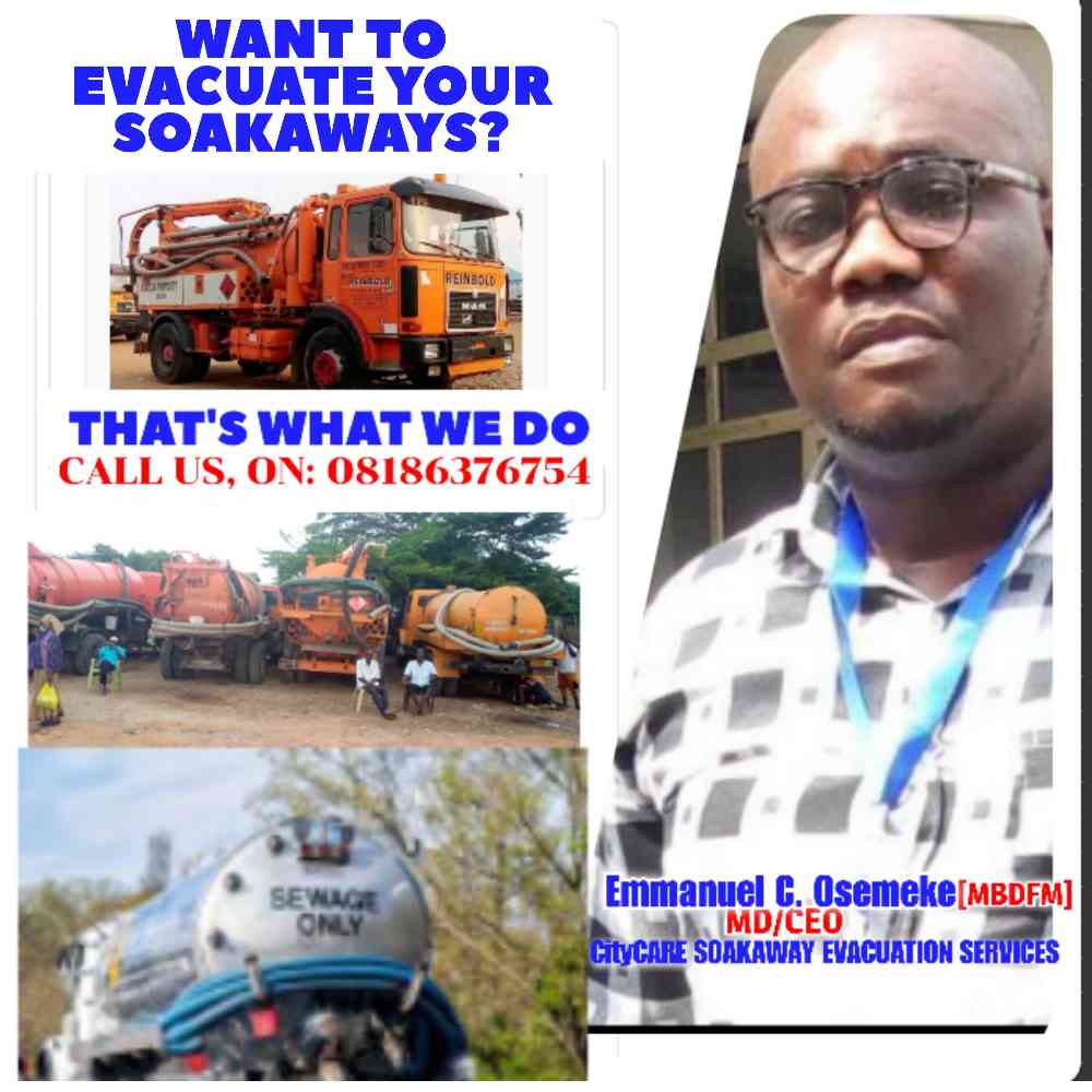 CITYCARE SOAKAWAY EVACUATION SERVICES ABUJA (Evacuate Your Soakaways Here) picture