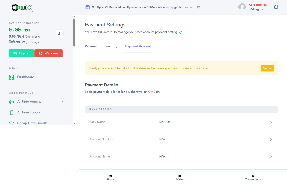 GiftCard, Crypto and VTU PHP Script picture