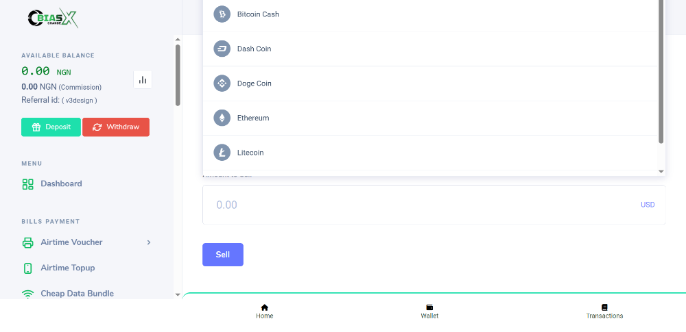 GiftCard, Crypto and VTU PHP Script