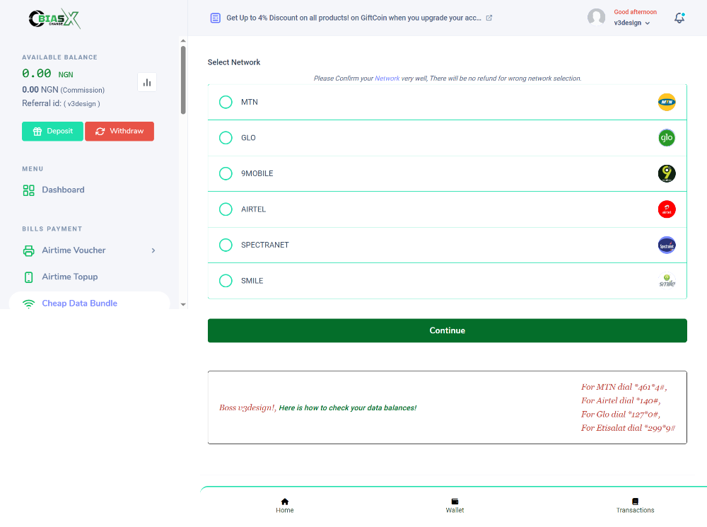 GiftCard, Crypto and VTU PHP Script