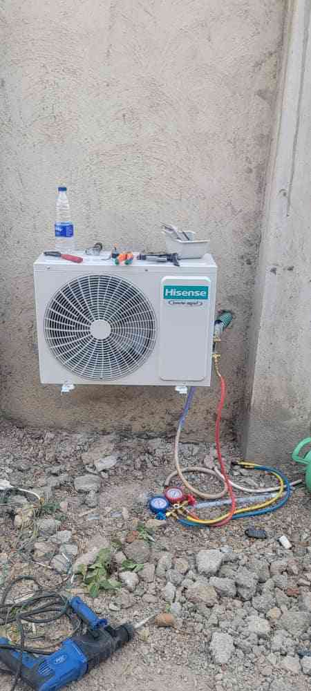 Usman AC installation picture