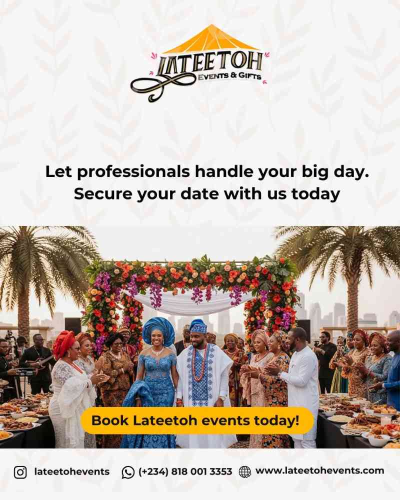 Lateetoh Events & Gifts - Leading Event Planning and Management Company | Event Decorators in Lagos | Event Planner in Lagos