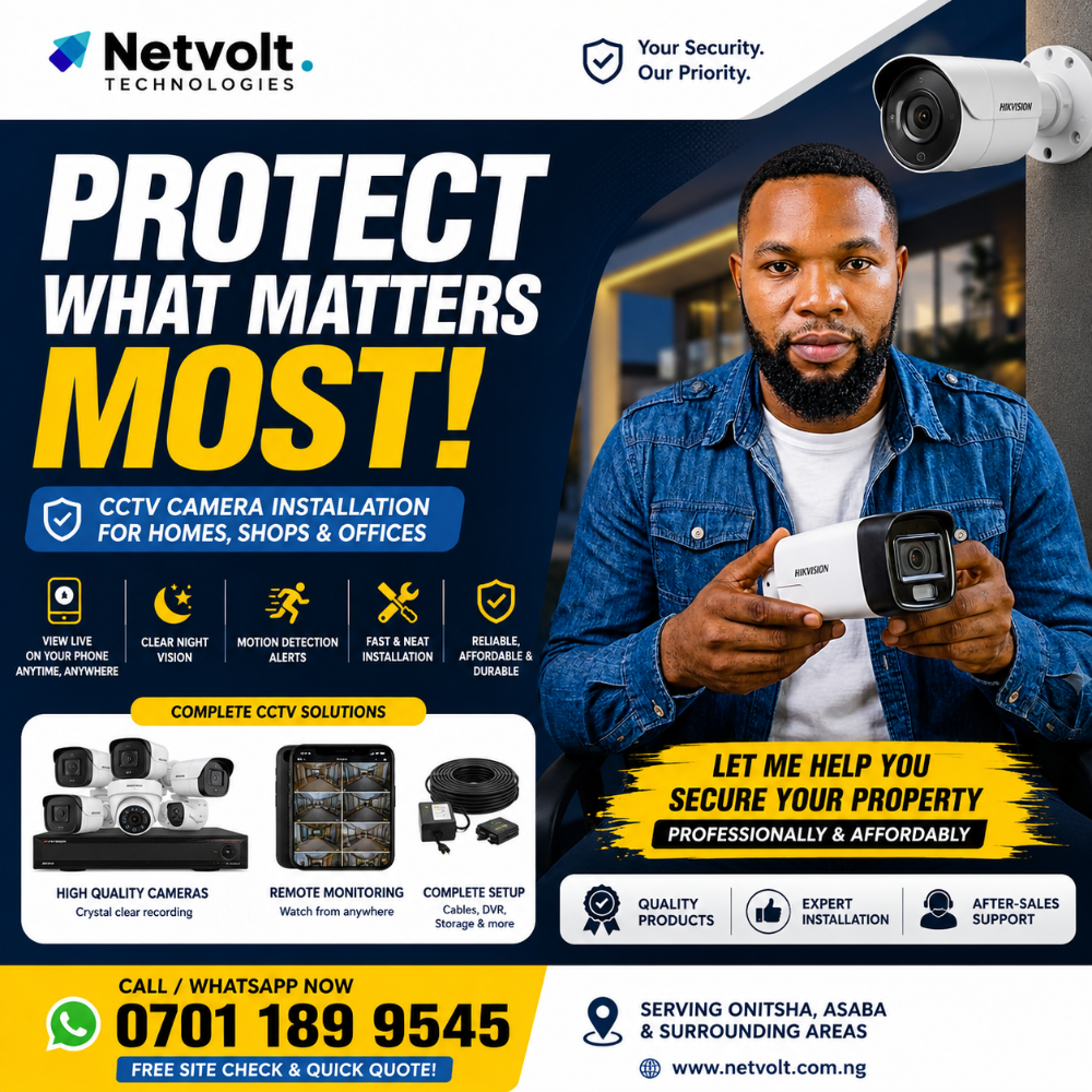 Professional CCTV Installation Services in Onitsha