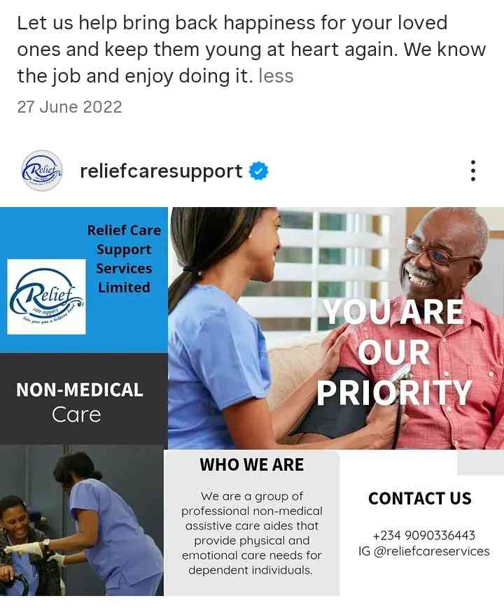 Relief Care Support Services Limited
