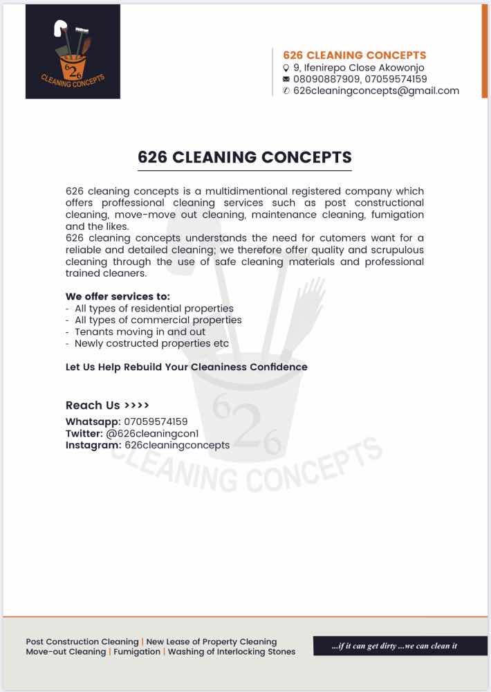 626 cleaning concepts