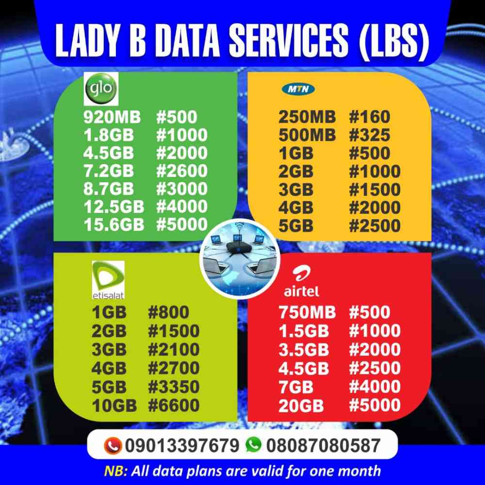 Lady B data service picture