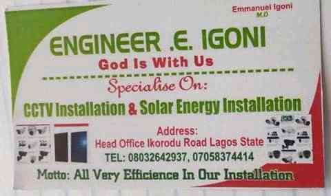 Engineer E. Igoni.