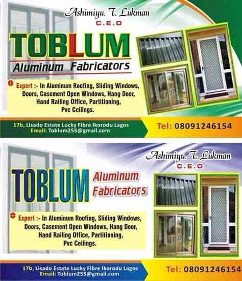 TOBLUM ALUMINIUM FABRICATOR picture