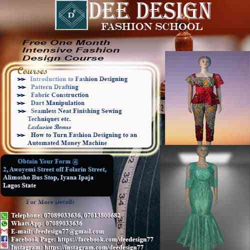 Dee Design fashion school picture