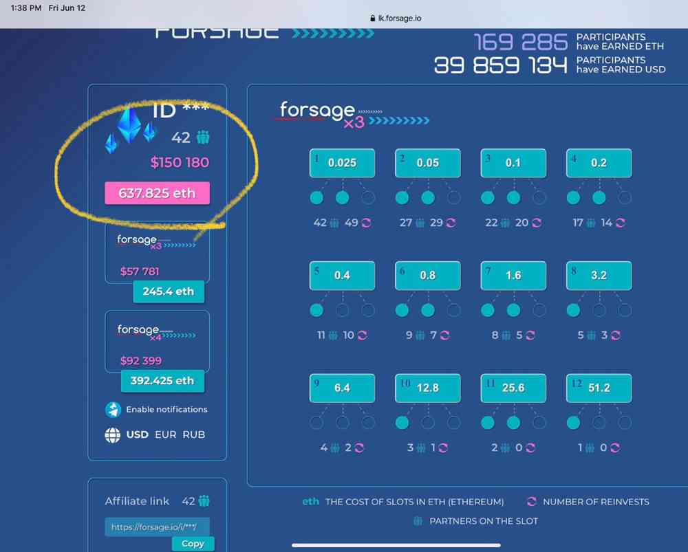 FORSAGE SMART CONTRACT